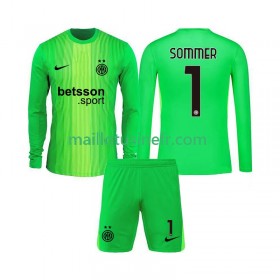Maillot de Foot Inter Milan Yann Sommer 1 Gardien Troisième 2025-26 Manches Longues - Enfant